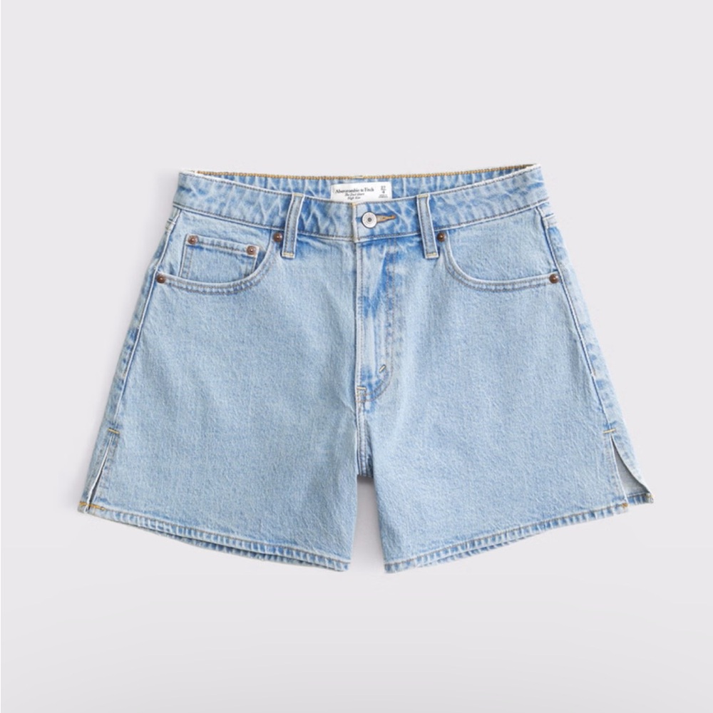 Abercrombie & Fitch Light Blue Jean Shorts - Dad Shorts - Curve Love - Picture 5 of 14